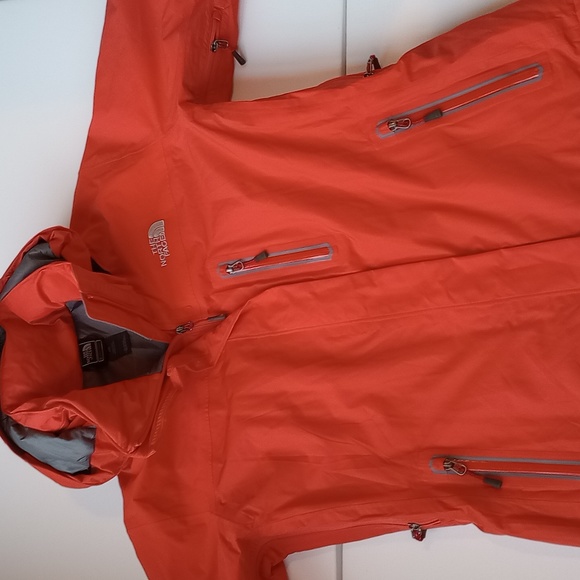 The North Face Summit Series HYVENT Alpha PRIMALOFT Hooded Orange Jacket Large - Picture 5 of 17